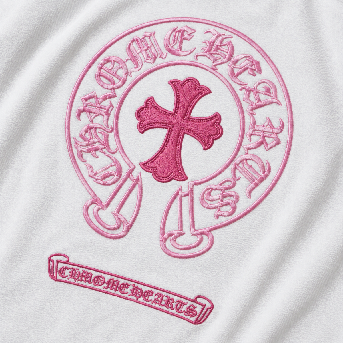 Chrome Hearts Manches Longues Noir Rose
