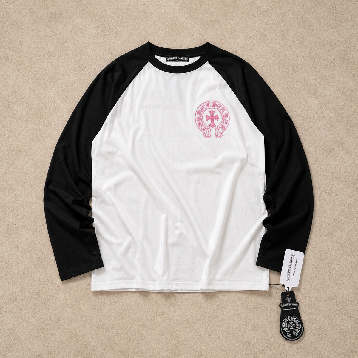 Chrome Hearts Manches Longues Noir Rose