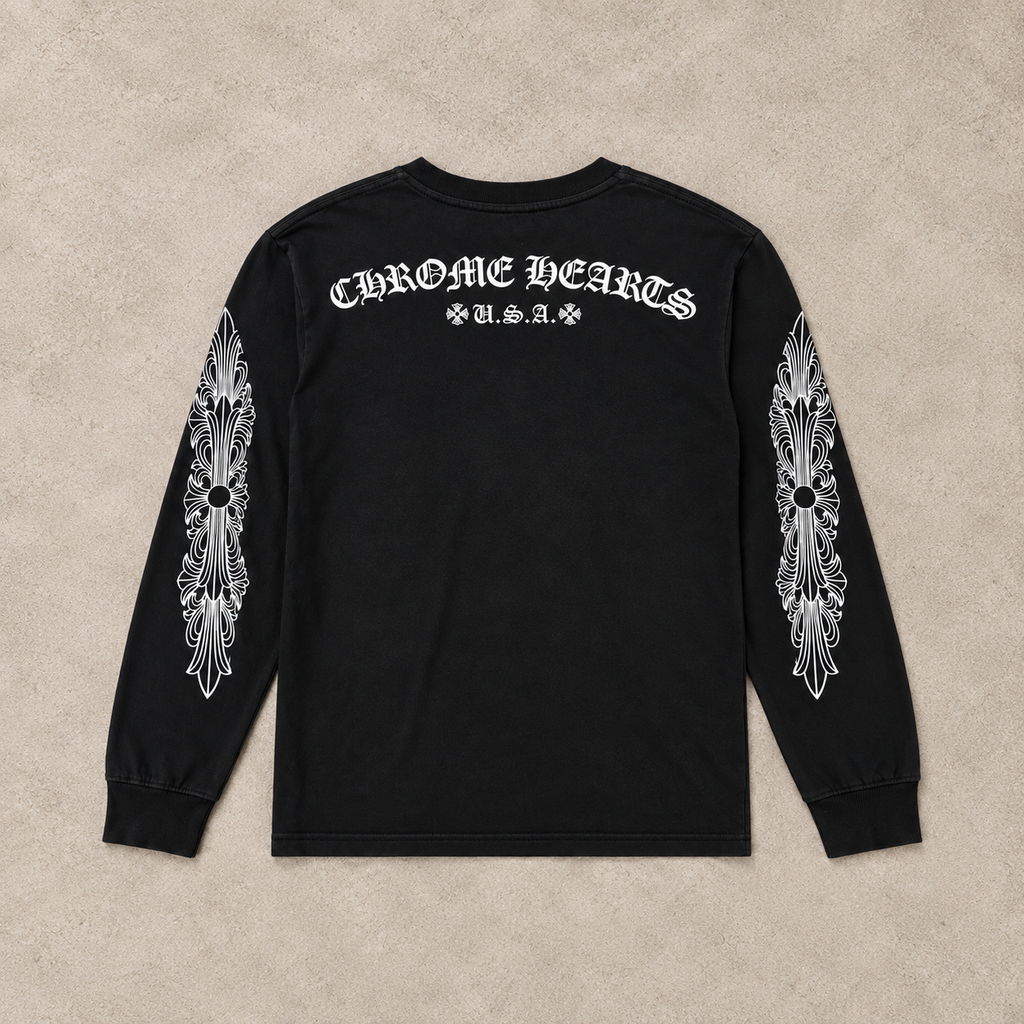 Chrome Hearts Manches Longues Noir
