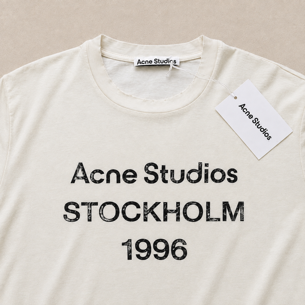 Longsleeve Acne Studios blanc - vue 1