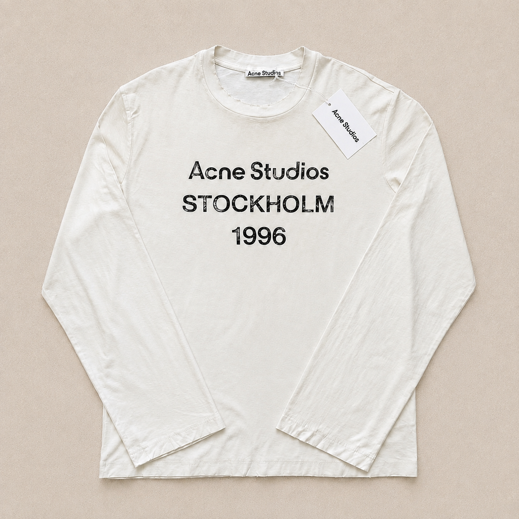Longsleeve Acne Studios blanc - vue 2