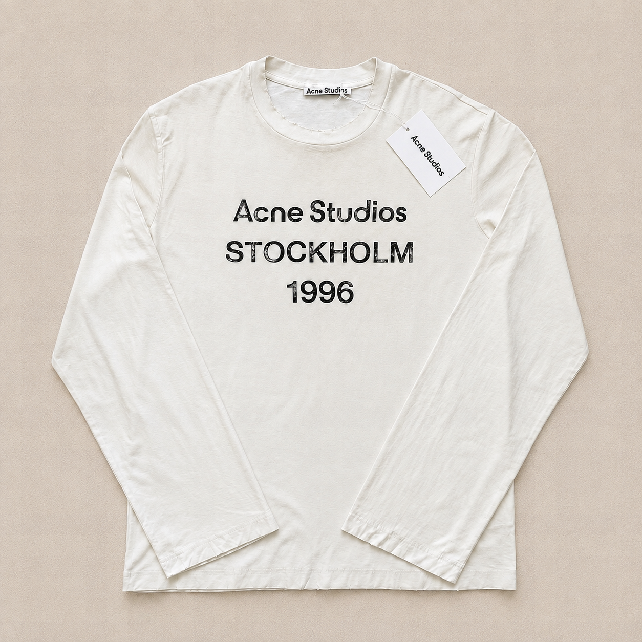 Longsleeve Acne Studios blanc - vue 2